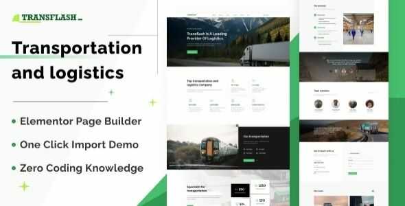 Transflash Theme GPL - Transportation and Logistics WordPress Theme