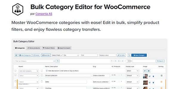 Bulk Category Editor for WooCommerce GPL