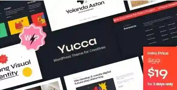 Yucca Theme GPL – WordPress Theme for Creatives