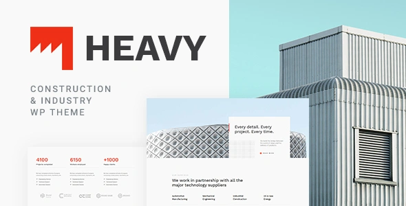 Heavy Industrial WordPress Theme GPL