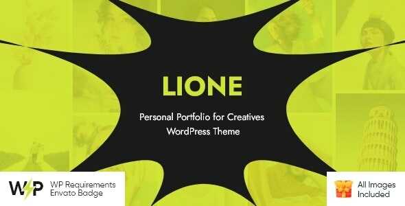 Lione Theme GPL - Personal Portfolio for Creatives WordPress Websites