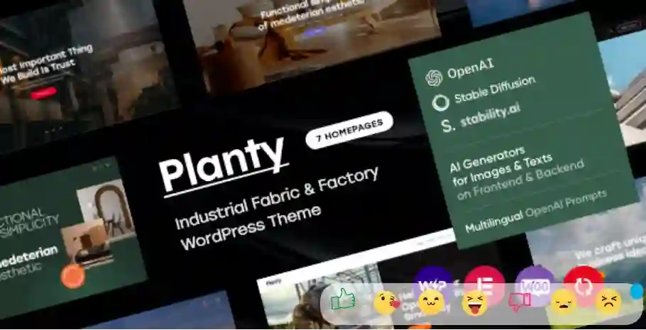 Planty Theme GPL - Fabric & Factory WordPress Theme