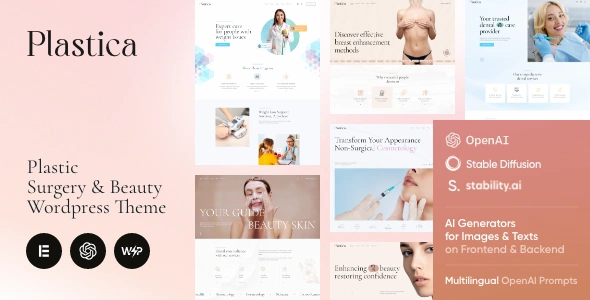 Plastica Theme GPL - Plastic Surgery & Beauty WordPress Theme