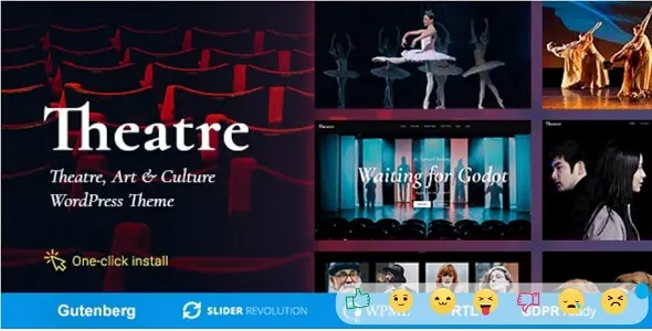 Theater Theme GPL - Concert & Art Event Entertainment Theme