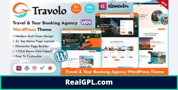 Travolo Theme GPL - Travel Agency & Tour Booking WordPress Theme