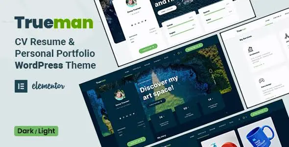 Trueman CV Resume WordPress Theme GPL