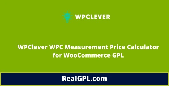 WPClever WPC Measurement Price Calculator for WooCommerce GPL