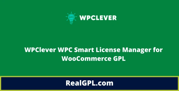 WPClever WPC Smart License Manager for WooCommerce GPL