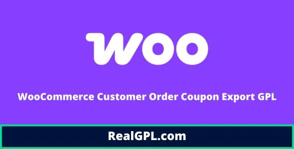 WooCommerce Customer Order Coupon Export GPL