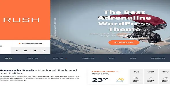 Adrenaline PT Theme GPL – Business WordPress Theme