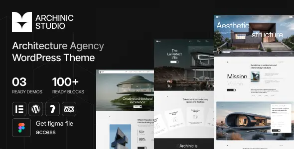 Archinic Theme GPL - Architecture and Interior Agency WordPress Theme