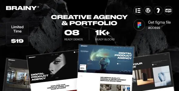 Brainy Theme GPL – Creative Agency & Startup WordPress Theme
