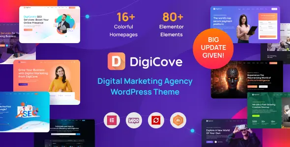 Digicove Theme GPL - Digital Marketing Agency WordPress Theme