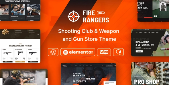 Fire Rangers Theme GPL – Shooting Range & Gun Club WordPress Theme