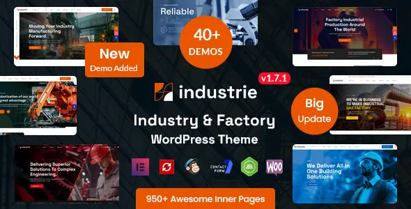 Industrie Theme GPL - Factory & Industry WordPress Theme
