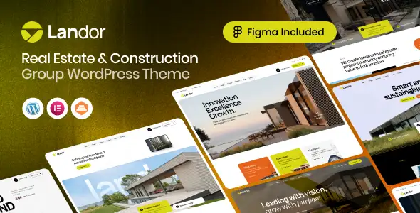 Landor Theme GPL - Real Estate & Construction Group WordPress Theme
