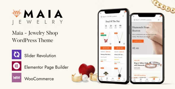 Maia Theme GPL – Jewelry Shop WordPress Theme