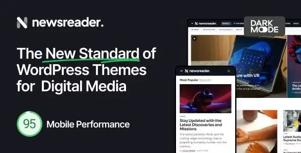 Newsreader Theme GPL – Revolutionary WordPress Theme for Digital Media