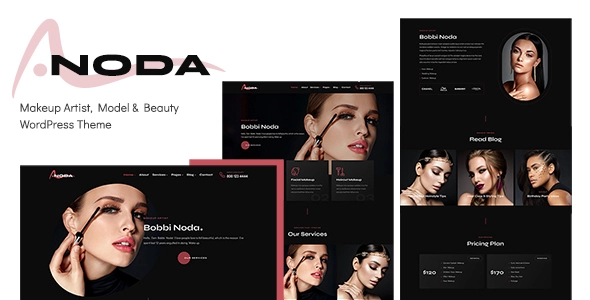 Noda Theme GPL - Makeup Artist WordPress Theme