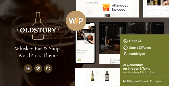 OldStory Theme GPL – Whisky Bar, Pub Restaurant WordPress Theme