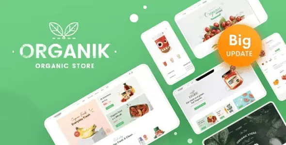 Organik Theme GPL – Organic Food Store WordPress Theme