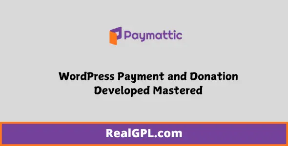 Paymattic Pro GPL – WordPress Payment and Donation