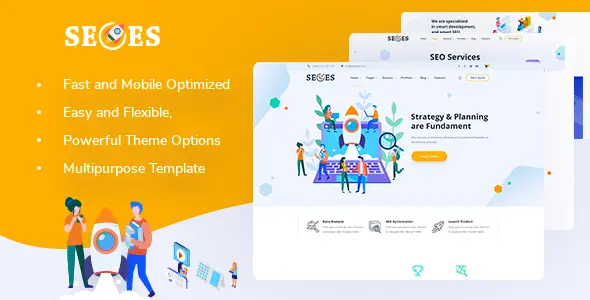 Seoes Theme GPL - Marketing Agency WordPress Theme