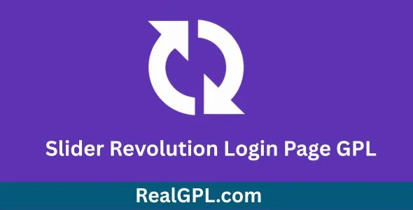 Slider Revolution Login Page GPL