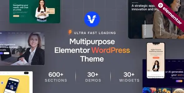 Vonix Theme GPL - Multi-purpose Elementor WordPress Theme