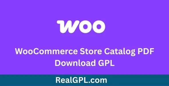 WooCommerce Store Catalog PDF Download GPL