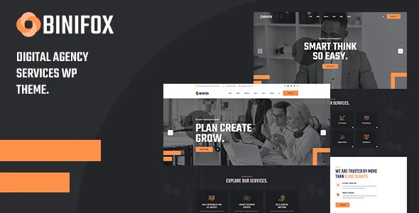 Binifox Theme GPL – Digital Agency Services WordPress Theme + RTL
