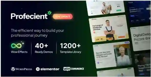 Profecient Theme GPL - Multipurpose Elementor Business & WooCommerce WordPress Theme