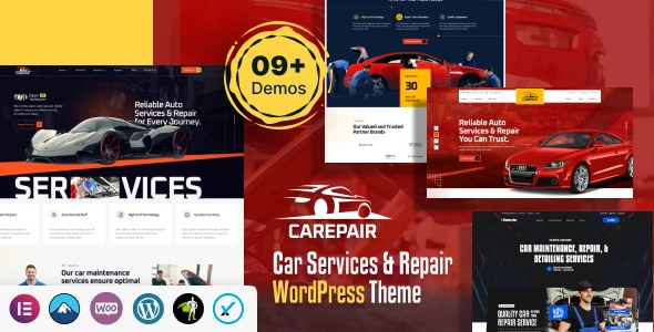 Carepair Theme GPL – Car Service & Auto Repair WordPress Theme