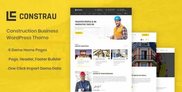 Constrau Theme GPL – Construction Business WordPress Theme