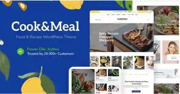 Cook&Meal Theme GPL – Food Blog & Recipe WordPress Theme