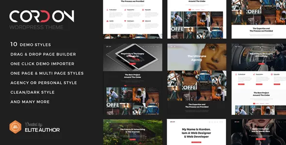Cordon Theme GPL - Responsive One & Multi Page Portfolio Theme