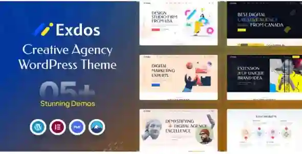 Exdos Theme GPL – Digital Agency WordPress Theme