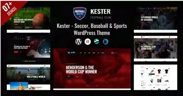 Kester Theme GPL - Soccer Club & Sports News WordPress Theme