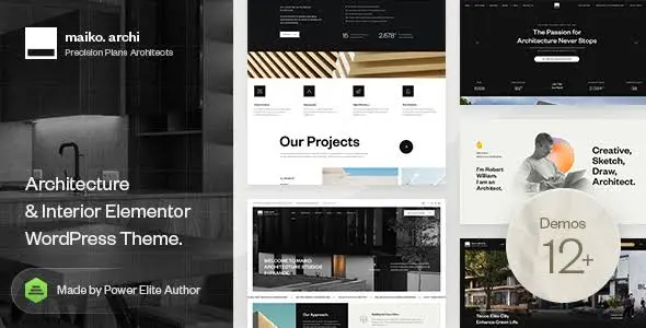 Maiko Theme GPL - Architecture and Interior Design WordPress Theme