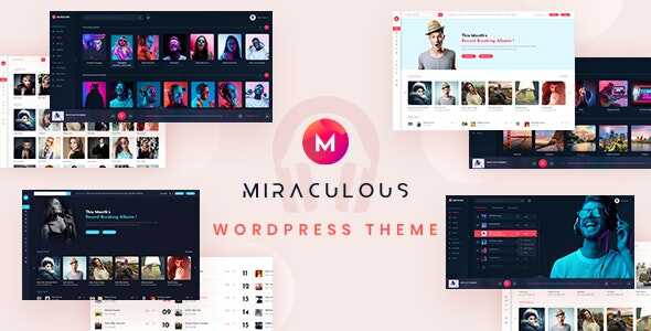 Miraculous Theme GPL - Multi Vendor Online Music Store WordPress Theme