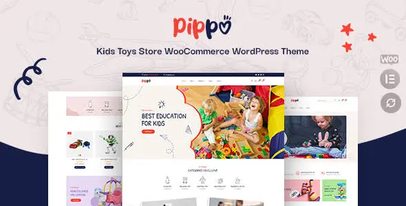 Pippo Theme GPL - Kids Toys Store WooCommerce WordPress Theme