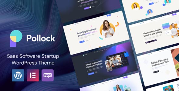 Pollock Theme GPL - Saas Software Startup WordPress Theme