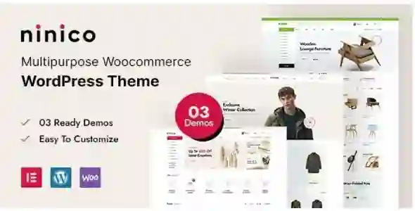 Ninico Theme GPL – Minimal WooCommerce WordPress Theme