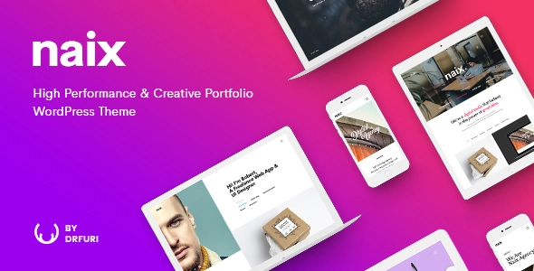 Naix Theme GPL – Creative & High Performance Portfolio WordPress Theme