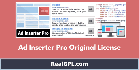 Ad Inserter Pro With Original License Activation | 2 Years Activation